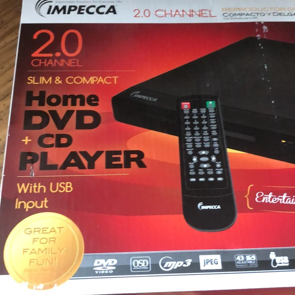 DVD/CD Player w/Remote NEW - Picture 3 of 7
